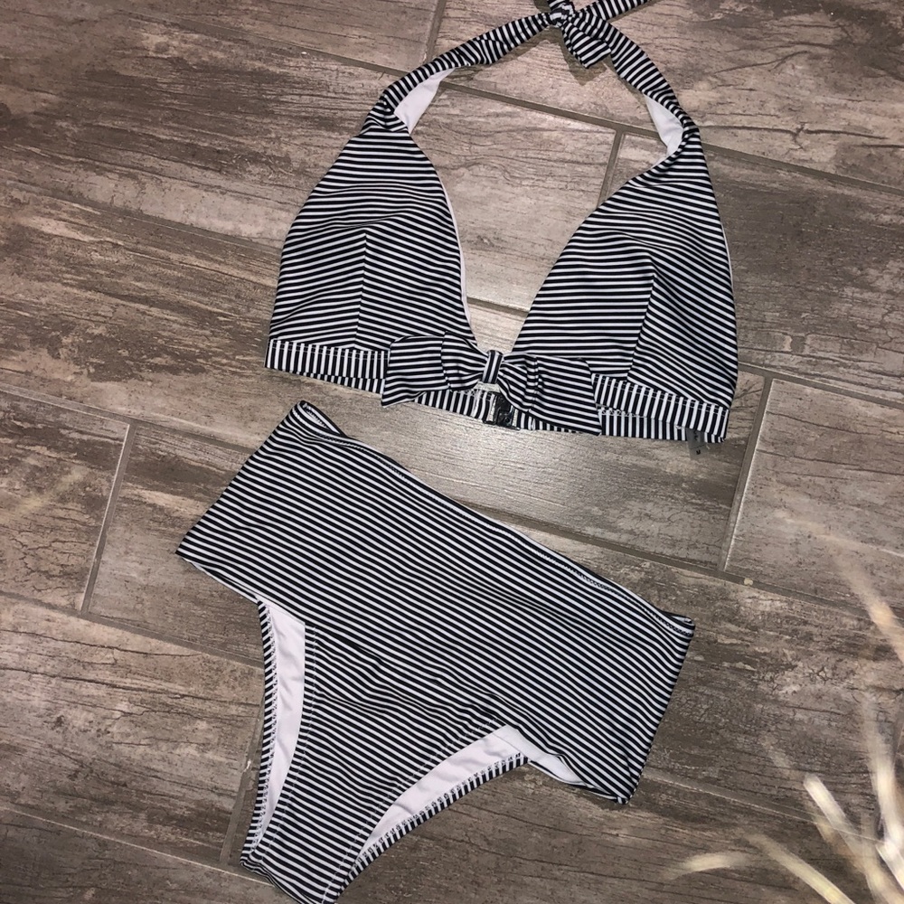High wasted halter top bikini